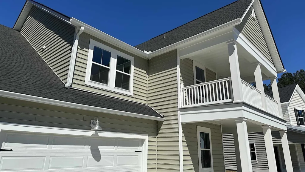 Shows types of gutter that is commonly used in the Summerville area.