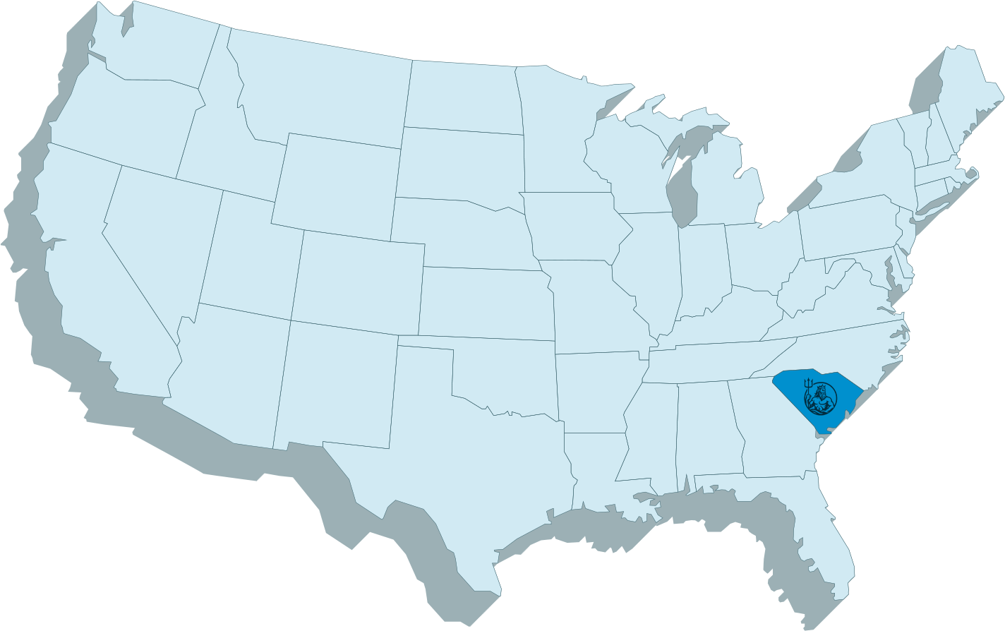Showing map icon used for navigation sections