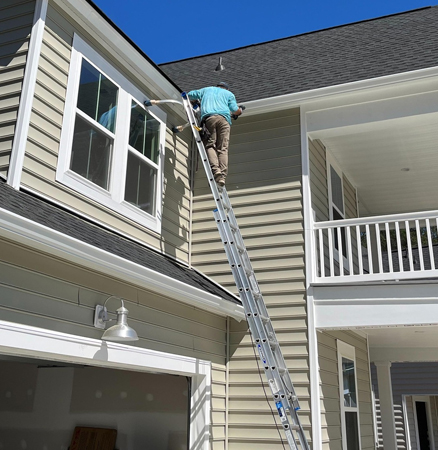 Replacing damaged gutters in Ridgeville SC to improve home water drainage systems